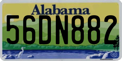 AL license plate 56DN882