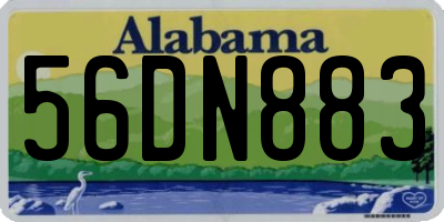 AL license plate 56DN883
