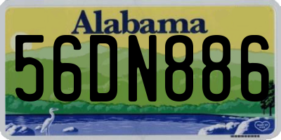 AL license plate 56DN886