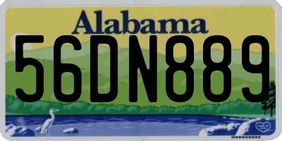 AL license plate 56DN889