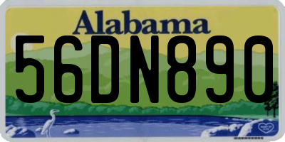 AL license plate 56DN890