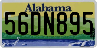 AL license plate 56DN895