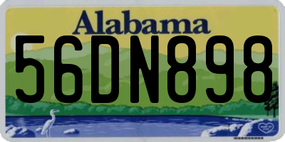 AL license plate 56DN898