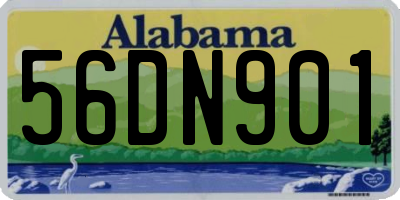AL license plate 56DN901