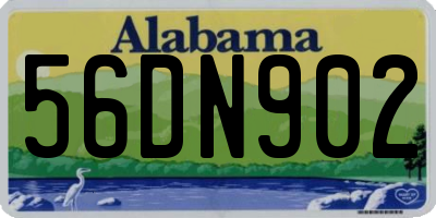 AL license plate 56DN902