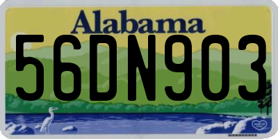 AL license plate 56DN903