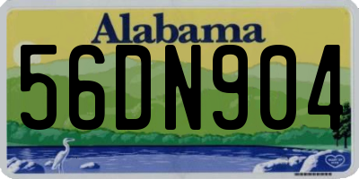 AL license plate 56DN904
