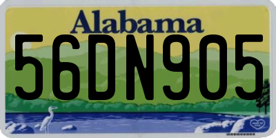 AL license plate 56DN905