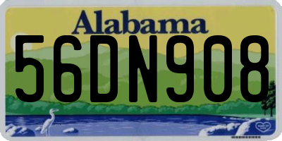 AL license plate 56DN908