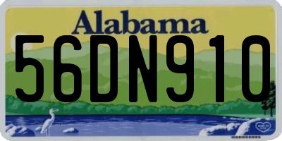 AL license plate 56DN910