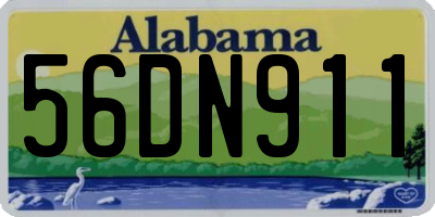 AL license plate 56DN911