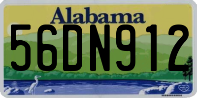 AL license plate 56DN912