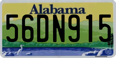 AL license plate 56DN915