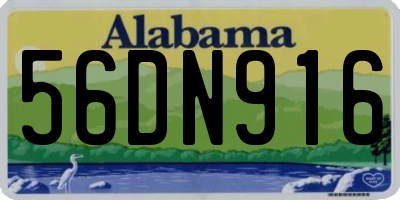 AL license plate 56DN916
