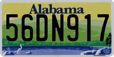 AL license plate 56DN917