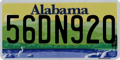 AL license plate 56DN920