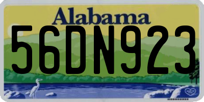 AL license plate 56DN923