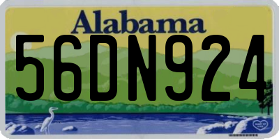 AL license plate 56DN924
