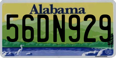 AL license plate 56DN929
