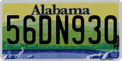AL license plate 56DN930
