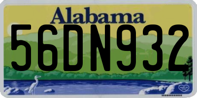 AL license plate 56DN932
