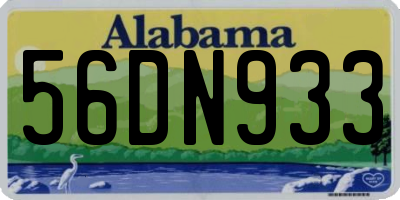AL license plate 56DN933