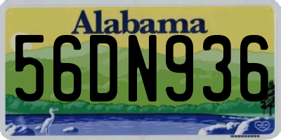 AL license plate 56DN936