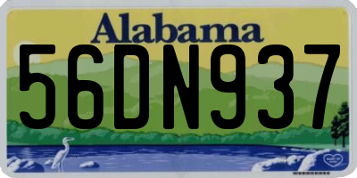 AL license plate 56DN937