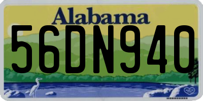AL license plate 56DN940