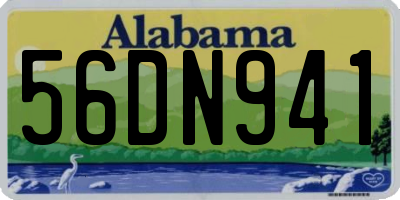 AL license plate 56DN941