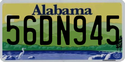 AL license plate 56DN945