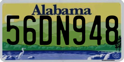 AL license plate 56DN948