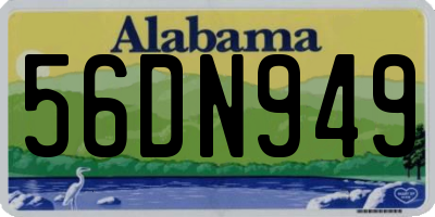 AL license plate 56DN949
