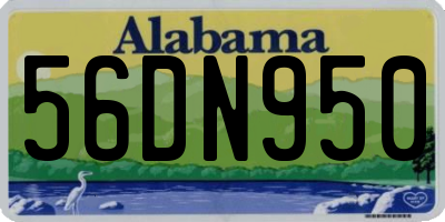 AL license plate 56DN950