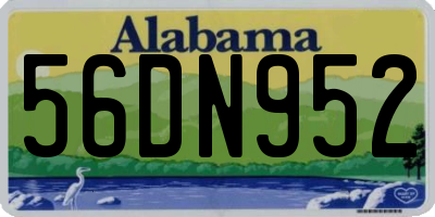 AL license plate 56DN952