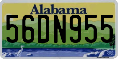 AL license plate 56DN955