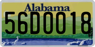 AL license plate 56DO018