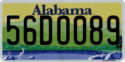 AL license plate 56DO089