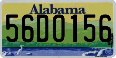 AL license plate 56DO156