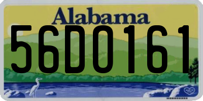 AL license plate 56DO161