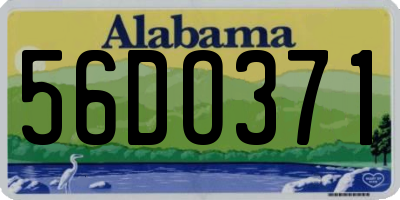 AL license plate 56DO371