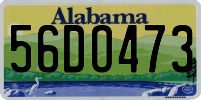 AL license plate 56DO473