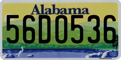 AL license plate 56DO536