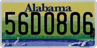 AL license plate 56DO806