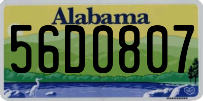 AL license plate 56DO807