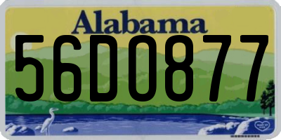 AL license plate 56DO877