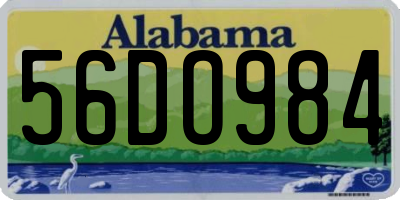 AL license plate 56DO984
