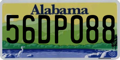 AL license plate 56DP088