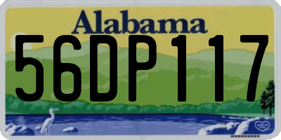 AL license plate 56DP117