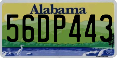 AL license plate 56DP443